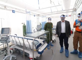 En marcha Hospital Móvil para pacientes con COVID 19, en León.