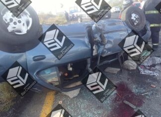 Volcadura en Uriangato dejo un saldo de una persona lesionada y prensada.