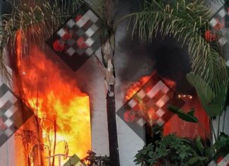 Cuantíosas perdidas materiales en incendio de clínica en Uriangato.