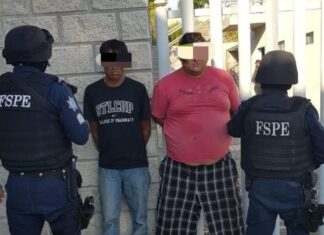 Detienen a dos en posesión de drogas y armas en San Jose de Iturbide.