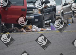 Ataque armado en taller de hojalateria en Moroleon, dejo un saldo de un muerto y un herido grave.