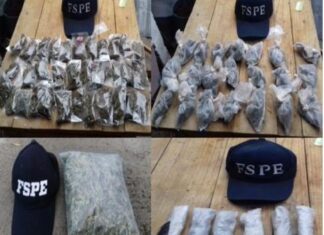 En vivienda rafagueada FSPE aseguraron un arma de fuego , un artefacto explosivo y más de dos mil dosis de droga en Salamanca.