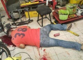 Ejecutan a dos personas en un taller de motos en Cortazar.