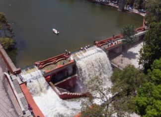Apertura simbólica de la Presa de la Olla en Guanajuato.