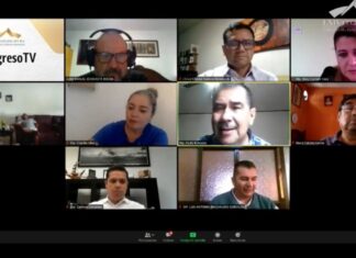 Apicultores del Estado se reúnen con la comisión de diputados de Fomento Agropecuario.