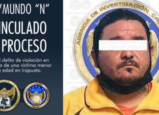 Detiene Fiscalía del Estado a Raymundo N, por el delito de violación en agravio de una menor en Irapuato.