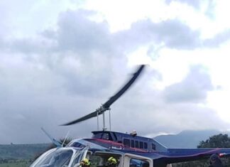 Trasladan en helicóptero a un hombre que se cayó de una motocicleta en León.