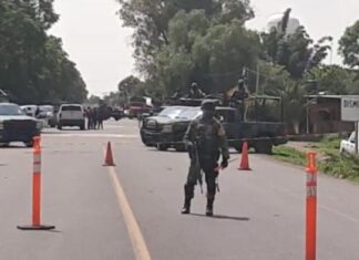 En el marco de las acciones para detener a El Marro, continúan los operativos permanentes de vigilancia en la carretera Celaya-Juventino Rosas y en la comunidad de Santa Rosa de Lima en Villagran.