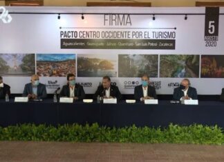 Entidades del centro occidente firmaron pacto por el turismo.