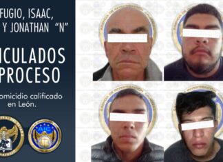 Vinculan a proceso penal a cuatro sujetos por el delito de homicidio calificado en León.