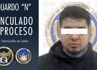 Vinculan a proceso penal a Eduardo N, por el delito de homicidio en León.