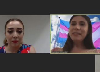 Funcionaria del INE, defiende participación de personas trans en política, en foro organizado por el IEEG.