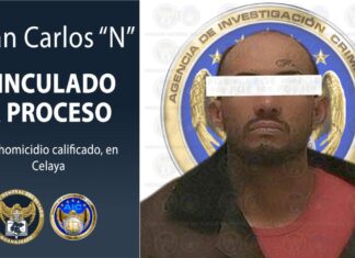 Juan Carlos «N», fue vinculado a proceso penal por el delito de homicidio calificado en Celaya.