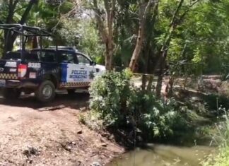 Localizan el cuerpo de un hombre sin vida en un canal de riego en la comunidad de San Isidro Labrador en Irapuato.