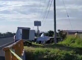 Encuentran una camioneta calcinada con dos cuerpos en su interior en un camino de terracería a un costado de la carretera Irapuato-Salamanca.