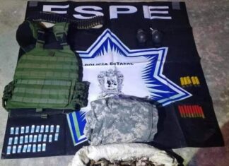 Aseguran en Juventino Rosas, droga, armas, estrellas poncha llantas y vehículos robados.