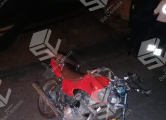 Un hombre murió después de derrapar con la.moto que conducia en Yuriria.
