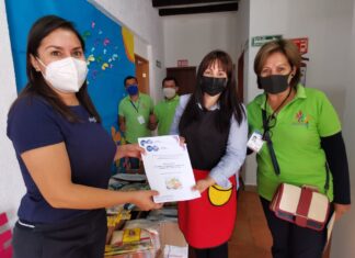 DIF Salvatierra entrego insumos para la elaboración de alimentos a guarderías infantiles.