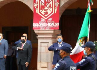 Colocan Bando Solemne en Dolores Hidalgo, Cuna de la Independencia Nacional.