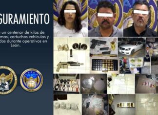 Cien kilos de droga, autos con reporte de robo y tres detenidos en operativos en León.