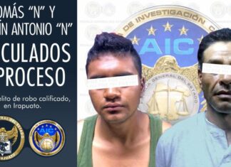 Vinculan a proceso por robo a Tomás N. y Martín N. en Irapuato.
