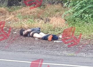 Localizan el cuerpo sin vida de un hombre a un costado de la carretera Yuriria- Salvatierra, en Santiaguillo.