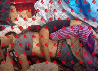 Encuentran los cuerpos sin vida de 13 personas ejecutadas en dos camionetas en San Luis Potosí.