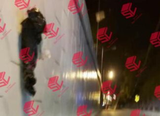 Dejan el cuerpo colgado de un hombre ejecutado en el puente Irrigación en Celaya.