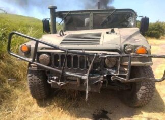 Se enfrentan elementos del Ejército Nacional, con integrantes del CJNG, en Aguililla Michoacan.