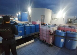 Elementos de la Secretaria de Seguridad Ciudadana de Celaya, aseguro más de 7 mil litros de hidrocarburo de procedencia ilícita.