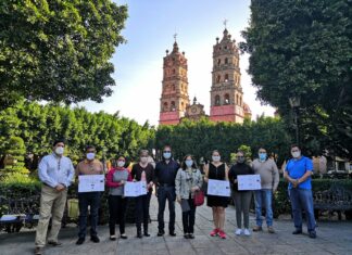 Trabaja Gobierno Municipal de Salvatierra, en propuesta para rehabilitar el Jardín Constitución.