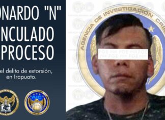 Personal de la Agencia de Investigación Criminal detuvieron a un extorsionador en Irapuato.