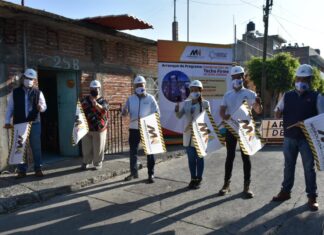 Con una inversión superior a un millón 377 mil pesos, arranco el programa » Techo Firme» en Moroleón.