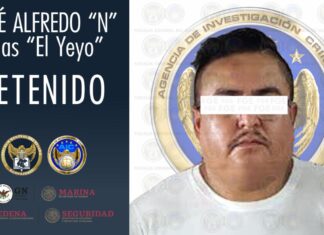 Detienen al «yeyo» en Veracruz, líder de un grupo delincuencial que opera en la región Laja-Bajio.