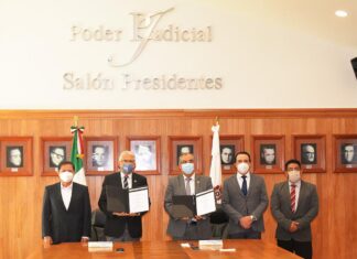 Para agilizar publicación de edictos, Gobierno del Estado y Poder judicial, firman convenio.