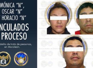 Sentencian a 20 años de prisión a dos hombres y una mujer por el delito de trata de personas en Moroleon.