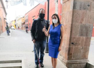 Rehabilitan 70 rampas de movilidad para personas con discapacidad en el centro histórico de Salvatierra.