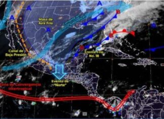 Temperaturas gélidas para las próximas horas en la entidad, Coordinación Estatal de Protección Civil.