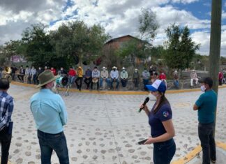 Autoridades municipales en Salvatierra, iniciaron los trabajos de construcción de la línea de conducción y tanque elevado de agua potable en la comunidad de Estancia del Carmen.