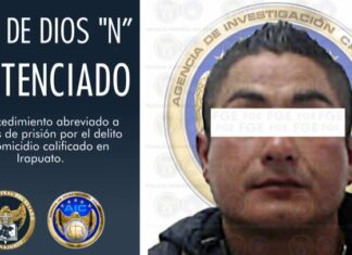 Sentencian a 23 años de prisión a Juan de Dios N, por el delito de homicidio calificado en Irapuato.