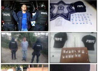 Detienen a tres en posesión de más de 40 dosis de drogas.