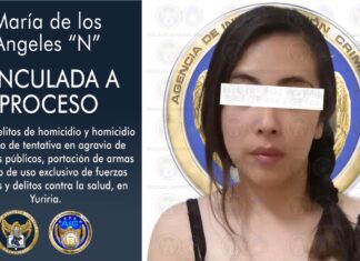 Un mujer fue vinculada a proceso penal por los delitos de homicidio calificado y homicidio en grado de tentativa en YURIRIA, en agravio de agentes ministeriales el pasado 23 de Diciembre.