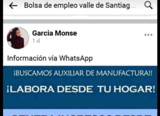 Denuncia página que ofrece empleo desde tu casa y solo te pide 100 pesos, pero es un fraude en Valle de Santiago.