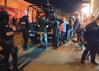 Diez detenidos en operativo preventivo en Silao.