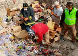 Destruyen pirotecnia decomisada en Celaya