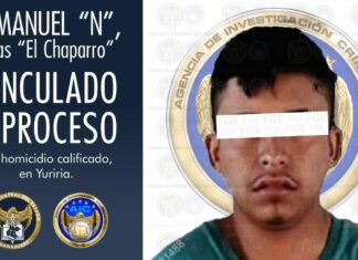 Vinculan a proceso a El Chaparro por el delito de homicidio calificado en YURIRIA.