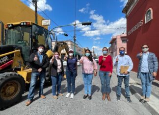 Inician trabajos de rehabilitación de la calle Miguel Hidalgo en Salvatierra.