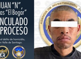 Sujetan a proceso penal a Juan N , alias «El Bogar», por el delito de homicidio calificado en Valle de Santiago.