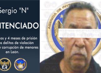Dan 20 años de cárcel a Sergio N, por el delito de violación y corrupción de menores en León.