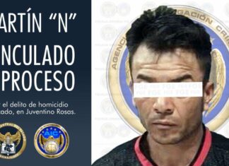 Sujetan a proceso penal a Martín «N», en JUVENTINO ROSAS, piel el delito de homicidio.